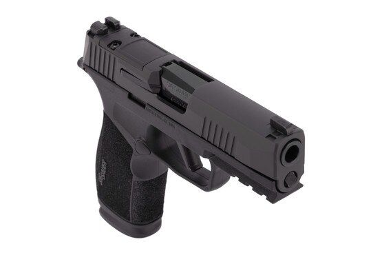 The Sig Sauer P365 X-Macro features a serrated slide.